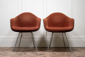 Pair of Original Charles and Ray Eames DAX Fibreglass Shell Chairs by Herman Miller, 1970.