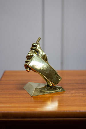 A Brass Sculpture by Paul Blavier, Belgium 1985.