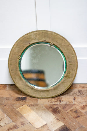 Aged Velvet Mirror