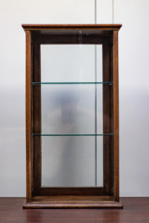 Oak Counter Top Display Cabinet