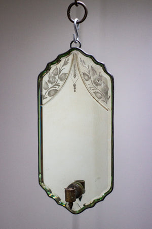 19th Century Candle Mirror