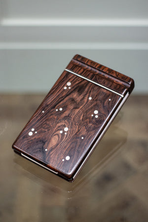 A Danish Rosewood Notebook by silversmith Axel Salomonsen, 1960s.